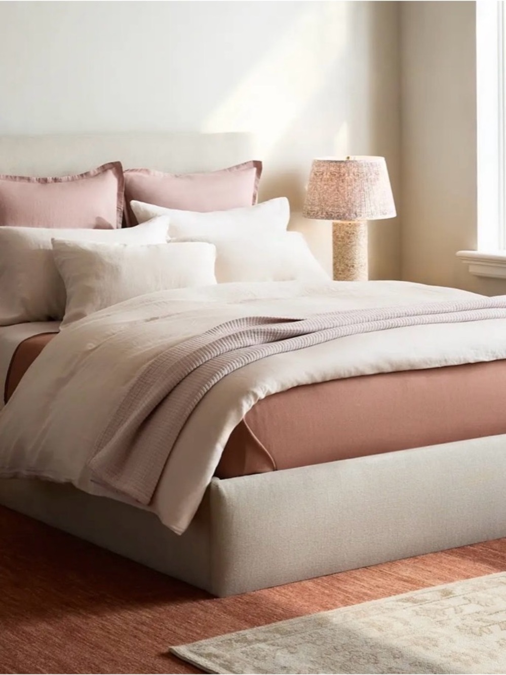 NWOT - Quince European Linen Duvet Cover - King (Sand)
